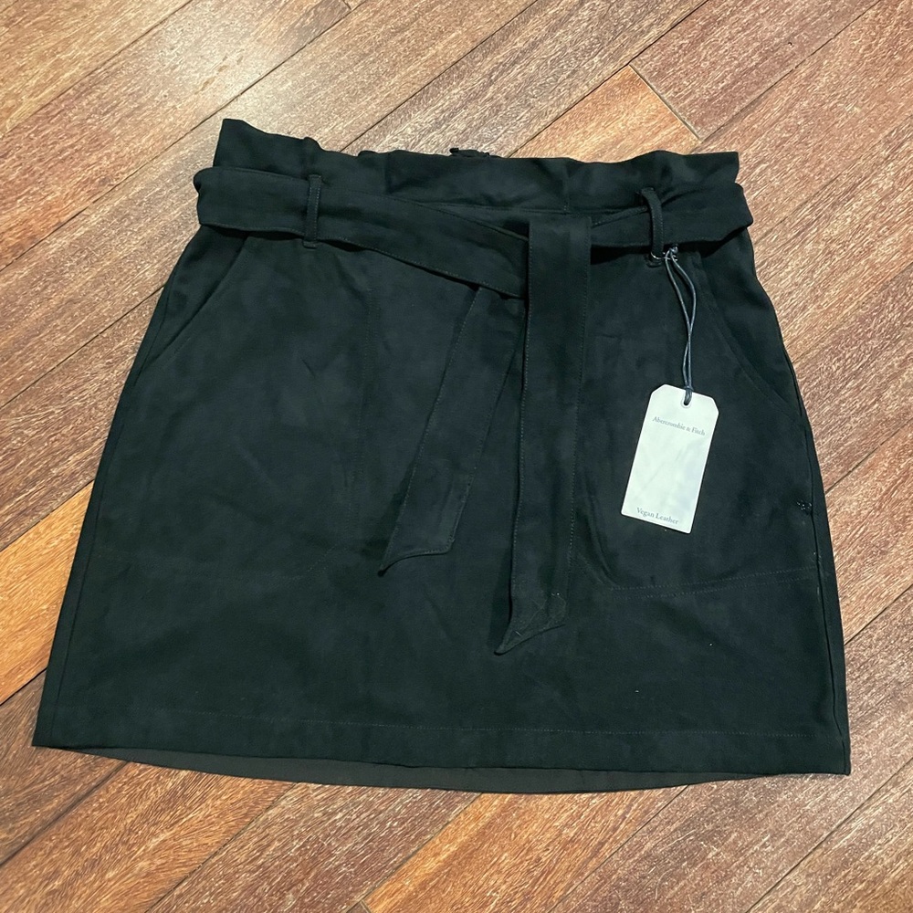 Abercrombie & Fitch Vegan Leather Miniskirt